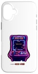 Coque pour iPhone 16 Plus Manette de jeu d'arcade rétro classique