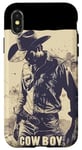 iPhone X/XS Cool Cowboy Man for Rodeo and Herd of Cows Lovers Case