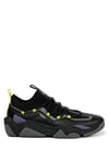 HUGO Homme Quake_slon_KN Basket, Noir 1, 45 EU