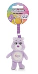 NICI- Porte Bisounours Partage 10cm Violet-Pendentif Animal avec Anneau métallique pour accrocher aux clés, à la Corde, au Sac et Plus Encore, 61375, Teile-gern-Bärchi