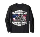 It's In The Blood Cool Classic Vintage Motorbike Men Women Long Sleeve T-Shirt