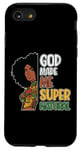 Coque pour iPhone SE (2020) / 7 / 8 Black Queen Natural Hair Beauty God Made Me Mélanine pour femme