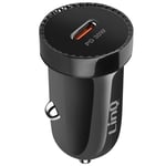 Chargeur Allume cigare Voiture USB C 30W Power Delivery Compact LinQ noir