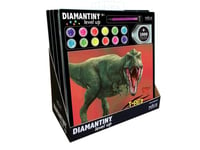 DIAMANTINY Level Up - Dinosaurs - Activité Crystal Art, Diamond Painting Kit, 1 tableau assorti