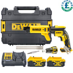 DeWalt DCF620P2K 18V XR Brushless Collated Drywall Screwdriver+ 2x 5Ah Batteries