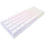 Corsair K65 RGB Mini Clavier de Jeu mécanique 60% (éclairage RVB Personnalisable, Touches Cherry MX Speed Keytops, PBT Double Shot, Technologie AXON) QWERTZ, Blanc