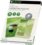 Leitz 74780000 Laminating Pouches Made of 80 Micron Thick Material Transparent,