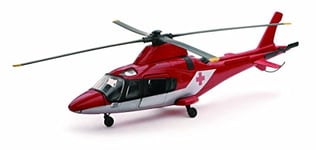 New Ray - 26103 A - Véhicule Miniature - Modèle À L'échelle - Hélicoptère Aw 109 Agusta - Rouge/Blanc - Echelle 1/43