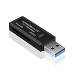 KeRestoQuebec umei-Mini lecteur de carte SD USB 3.0,adaptateur de carte mémoire intelligent de haute qualité pour ordinateur portable - Type Black