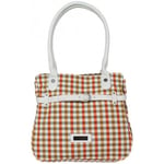 Sac à main Patrick Blanc  Sac cabas  damier vichy sur fond blanc 511031