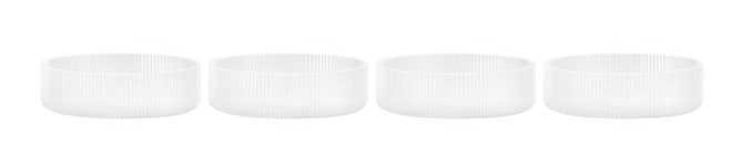 Ripple Serving Bowls Set of 4 - Frosted