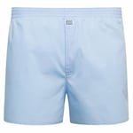 Jockey Woven Poplin Boxer Shorts Blå bomull Medium Herre