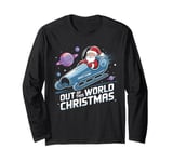 Cute Santa's Space Out of This World Christmas Sleigh Long Sleeve T-Shirt