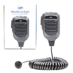 PNI Microphone de Remplacement pour CB Radio Escort HP 9500, HP 8900, HP 8000L 6 Broches