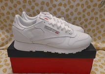 Reebok Classic Leather Trainers Men's / Women's Size 8uk White Running Gym BNWB