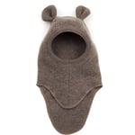HUTTEliHUT TEDDY balaclava wool fleece bear ears – cocoa brown - 2-4år