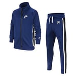 Nike B AIR TRK Suit Survêtement Garçon, Blue Void/Black/White/White, FR : XS (Taille Fabricant : XS)