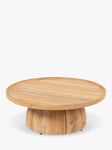 4 Seasons Outdoor Pablo Round Garden Coffee Table, 60cm, FSC-Certified (Teak Wood), Natural