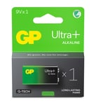 GP Ultra Plus Alkaline 9V-batteri  1604/LR6LF22  1-pakk