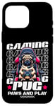 iPhone 16 Pro Max Gaming Pug Video Game Dog Graphic For Men Boys Women Kids Case