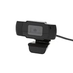 APM 571074 - Webcam HD 720P avec Micro Intégré - Caméra PC Filaire USB - Transmission d'Images Fluides et Précises - Résolution Max 1280x720px - Compatible Windows XP, Vista, 7, 8, 10 et Mac - Noir
