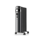 SUPRA Radiateur mobile bain d'huile 1500W Thermostat Réglable Minuterie