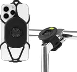 Bike Tie Connect Kit 2, Support De Téléphone Pivotant À 360° Universel Pour Potence Et Guidon, Compatible Universellement Avec Les Téléphones De 4,7 À 7,2 Pouces, Iphone, Samsung[Por044321]