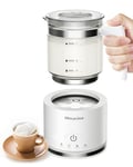 Milk Frother Electric 4 in 1 - Morpilot Automatic Milk Frothers 500ml Silent Operation Hot & Cold Milk Foamer Temperature Control Milk Steamer Warmer for Coffee Latte Cappuccino