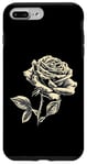 Coque pour iPhone 7 Plus/8 Plus Vintage Botanique Rose Fleur Fille Mignon Floral Plant Mom