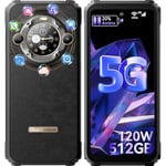 Blackview BL9000 Téléphone Portable Incassable 5G Double Écran 24Go+512Go, Dimensity 8020/GPU 9-Core, 6.78"FHD+/120Hz, 50MP+50MP, 8800mAh/120W, Android13 Smartphone Gaming, WIFI 6/GPS (L1+L5)/TUV/NFC