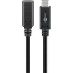 USB-C förlängningskabel, USB 3.2 Gen 2, 60 Watt, 1 meter