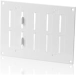 200x150mm Grille de Ventilation Blanche Réglable - Grilles d'aération en Métal