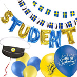 Studentpaket L - Ballonger & Girlanger till Student