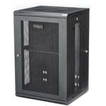 StarTech.com Armoire Réseau Murale à 4 Montants 18U avec Étagère 1U, Rack Serveur Mural 19" pour Équipement/Données IT