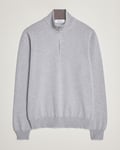 Gran Sasso Wool/Cashmere Half Zip Light Grey