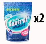 2 x Kontrol Krystals Refill Pack For The Moisture Trap Damp Condensation 500g