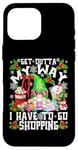 iPhone 16 Pro Max Funny Gnome Christmas Shopping Crew Motif For Xmas Shopping Case