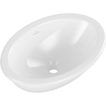 Villeroy&boch - Vasque 57 x 41 ovale à poser villeroy et boch Loop & Friends TitanCeram blanche sans trop plein