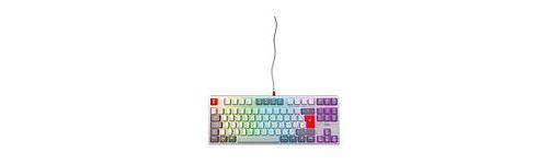 CHERRY XTRFY K4V2 - Retro Edition - clavier - RGB - 80% - TKL - backlit - USB - QWERTZ - Allemand - commutateur : CHERRY MX2A Red - gris