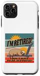 iPhone 11 Pro Max Sloth treadmill relaxed eyes closed humorous retirement lazy Case