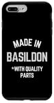 Coque pour iPhone 7 Plus/8 Plus Made In Basildon Slogan humoristique Born In Basildon