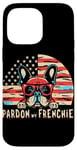 Coque pour iPhone 14 Pro Max Bouledogue français Pardon My Frenchie America Retro Sunset Dog