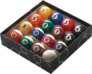 PowerGlide 16 Ball Pool Billiards Set | Spots and Stripes | Tournament | 2" / 51.0mm Diameter | Boxed