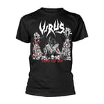 VIRUS - PRAY FOR WAR BLACK T-Shirt Small