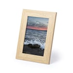 eBuyGB Wooden A5 Picture Frame, Freestanding Photo Frame for Pictures Posters & Certificates, A5 Size Compact Picture Frames, MDF