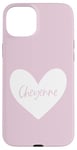 iPhone 15 Plus Cheyenne Pink Name Heart Love Woman Girl Friend Personalized Case