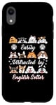 iPhone XR Easily Distracted by English Setter Irish Setters Funny Case