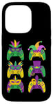 Coque pour iPhone 14 Pro Mardi Gras Manette de Jeu Vidéo Jester Chapeau Gamers Enfants