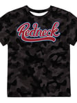 Redneck Script Black Camo Junior T-shirt