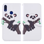 Xiaomi Wonderland Redmi Note 7 / 7S Pro flip kuoret - Panda Kiipeily Puu Monivärinen